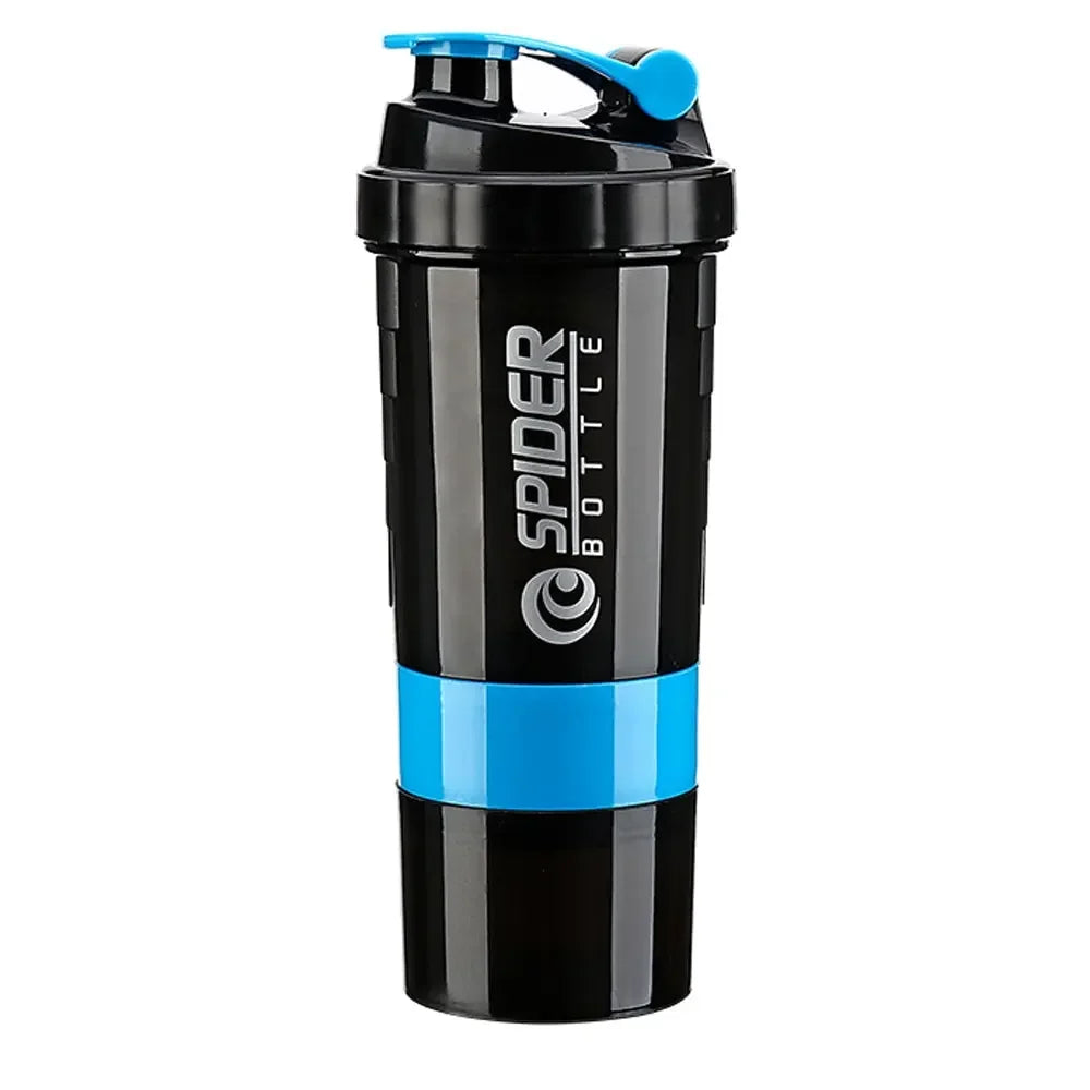 Botella Shaker Deportiva para Proteínas de 3 capas - Gym, Fitness y Entrenamiento - Productivity Weight