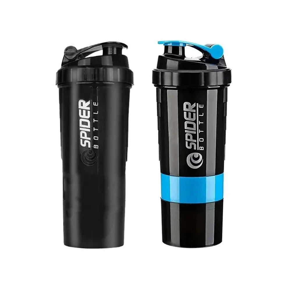 Botella Shaker Deportiva para Proteínas de 3 capas - Gym, Fitness y Entrenamiento - Productivity Weight