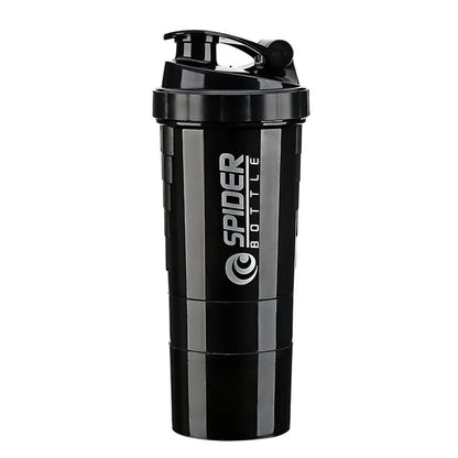 Botella Shaker Deportiva para Proteínas de 3 capas - Gym, Fitness y Entrenamiento - Productivity Weight