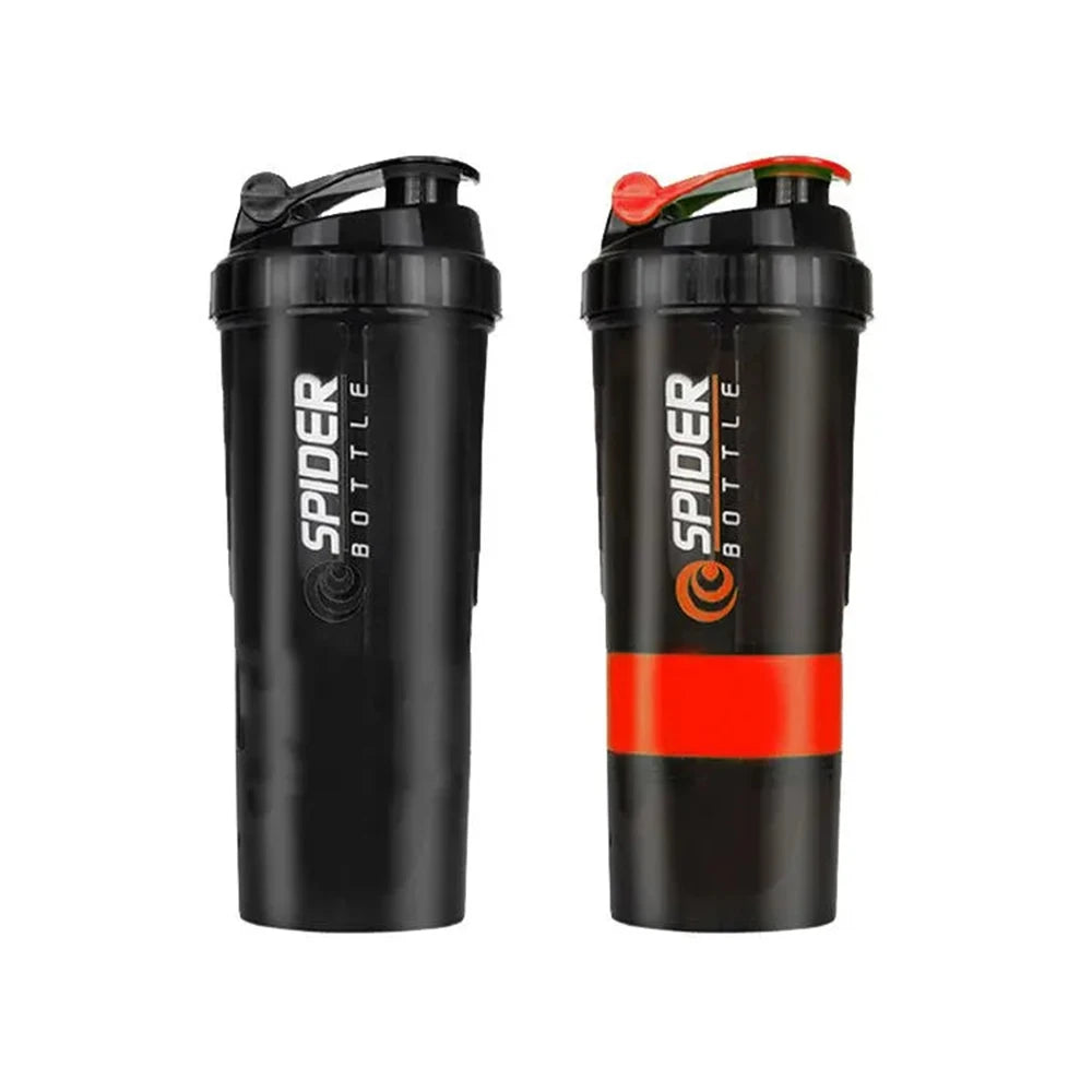 Botella Shaker Deportiva para Proteínas de 3 capas - Gym, Fitness y Entrenamiento - Productivity Weight